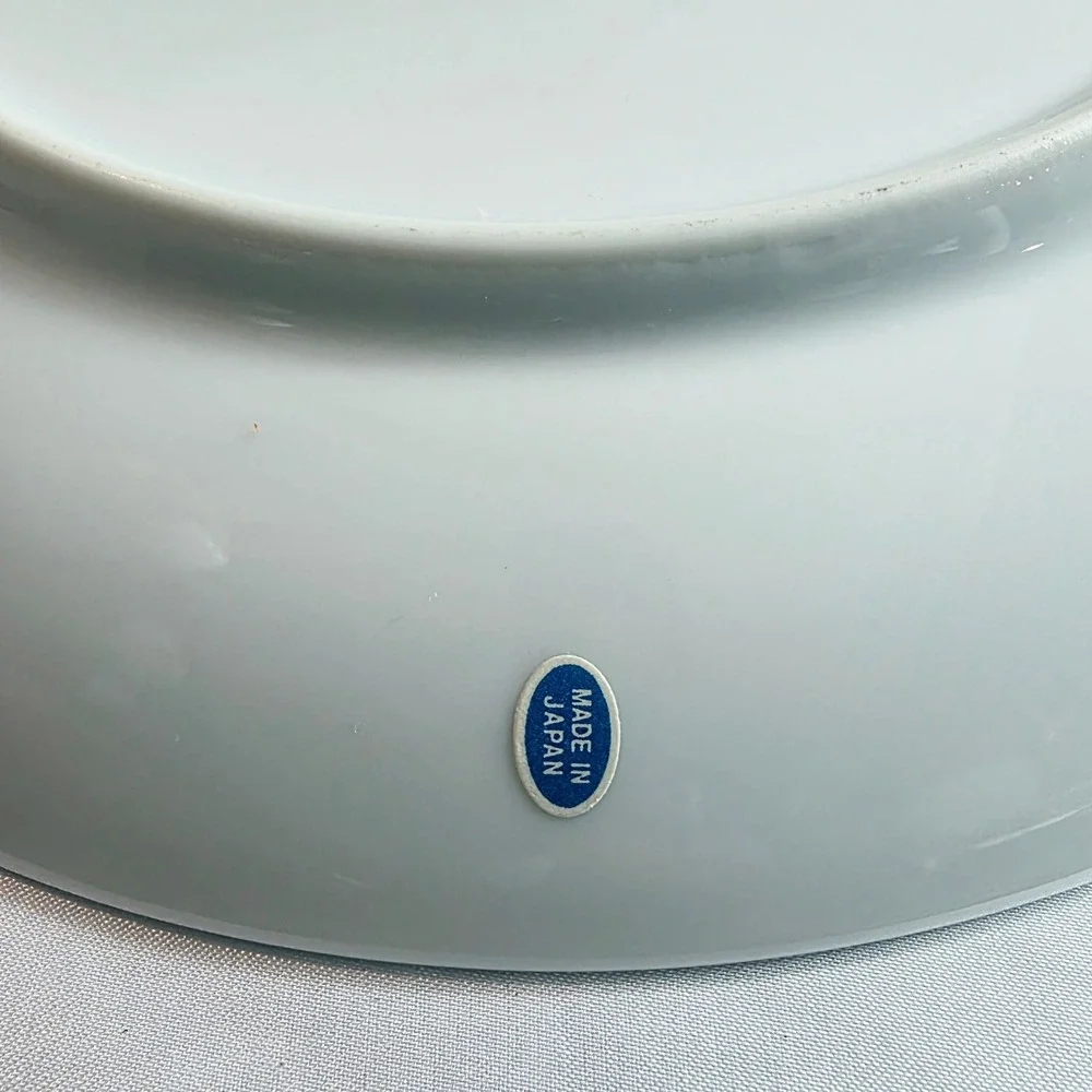 Vintage 50th Anniversary Porcelain Plate Floral Gold Trim Celebration Home Decor